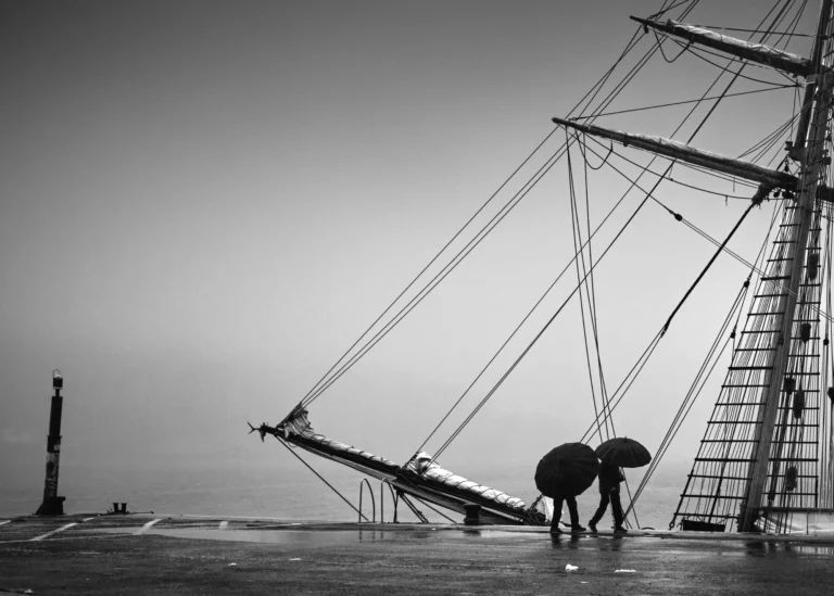 Finisterre Dock in the Rain - Jesse Kieffer