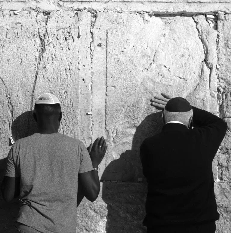 The Western Wall in Black and White - Rick Blumsack